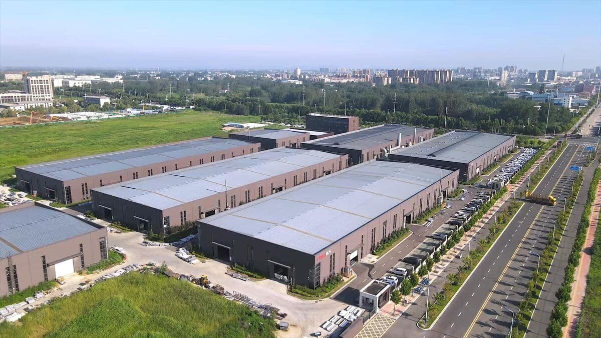 Aerial view of ChinaPAM manufacturing facility in Henan, China