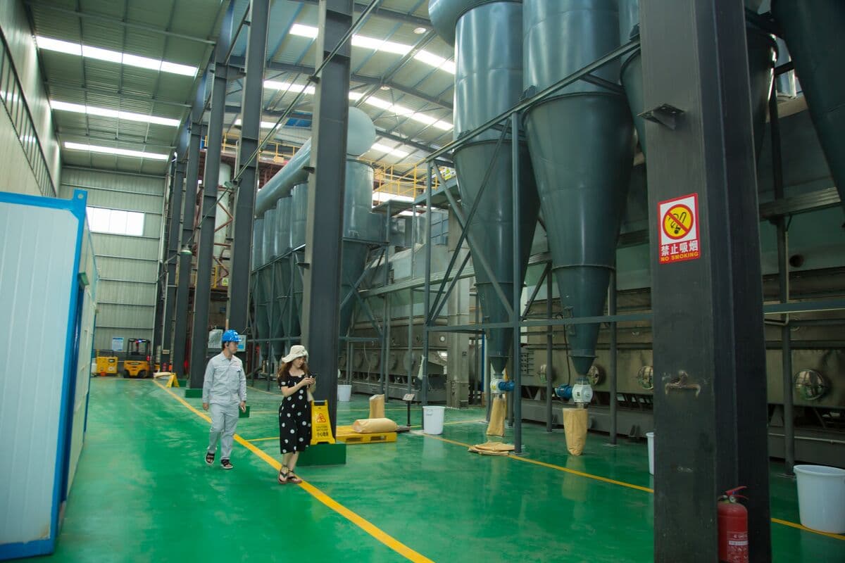 PAM production equipment with storage tanks and processing systems