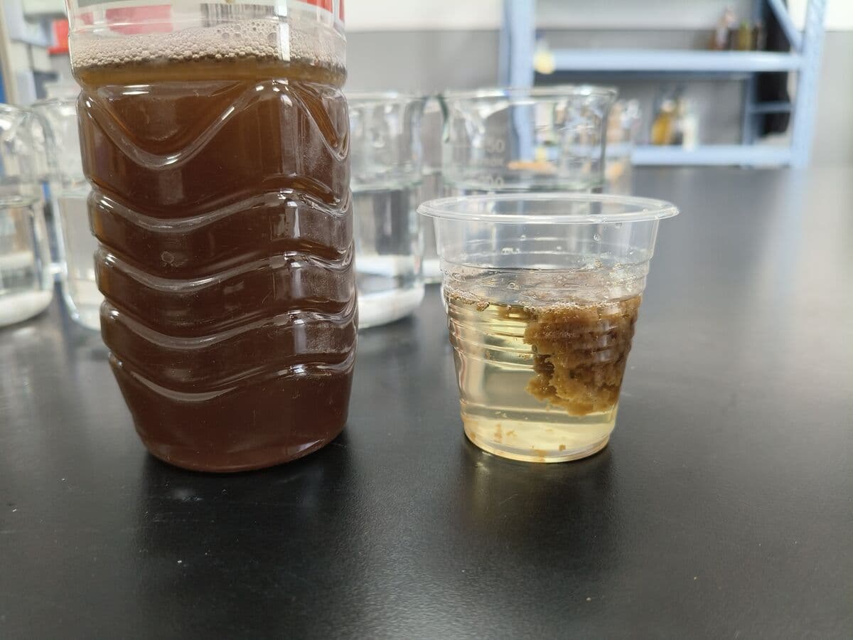 Polyacrylamide jar test for industrial wastewater treatment